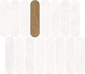 VIVES 41QK Мозаика Mosaico Rockaway Blanco 27x31 VIVES