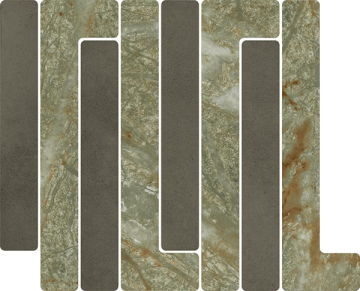 VIVES 41W0 Мозаика Mosaico Trellick Faroe Antracita 30x24,2 VIVES