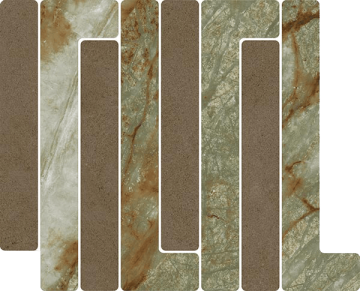 VIVES 41W4 Мозаика Mosaico Trellick Faroe Mokka 30x24,2 VIVES