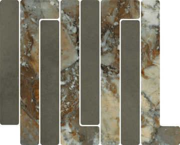 VIVES 41W5 Мозаика Mosaico Trellick Tassili Antracita 30x24,2 VIVES