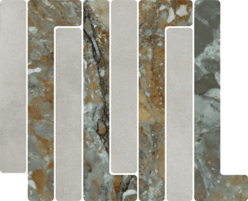 VIVES 41W8 Мозаика Mosaico Trellick Tassili Ceniza 30x24,2 VIVES