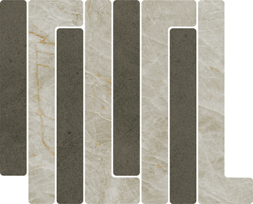 VIVES 41WA Мозаика Mosaico Trellick Uyuni Antracita 30x24,2 VIVES