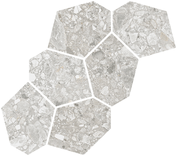 VIVES Мозаика Mosaico Aymaras Gris 24.2x39.5 VIVES