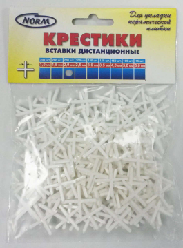 Выравнивающие элементы Крестики белые 2 мм Normal