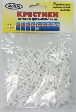 Выравнивающие элементы Крестики белые 3 мм Normal