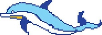 Y245-5 Мозаика Porcelain Mosaic Design Dolphin-5 5x5 (480x180) Serapool