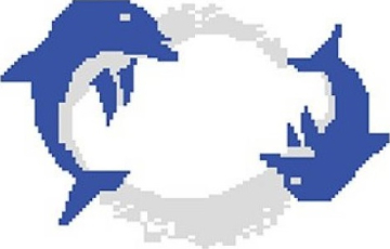 Y345-1 Мозаика Porcelain Mosaic Design Dolphin-6 5x5 (570x360) Serapool