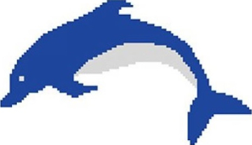 Y345-4 Мозаика Porcelain Mosaic Design Dolphin-8 5x5 (540x330) Serapool