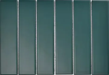 Y45P811 Мозаика Strip Зеленая матовая 4.5x19.5 28.8x19.5 Porcelain mosaic