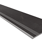 Ступень NL04 Nolana Black неполированный с насечками 30x120 Estima