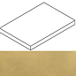 620070002364 Continuum Brass Gold Scalino Angolare SX 33x160 Italon