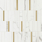 M8H9 Allmarble Wall Statuario Mosaico Barcode Lux 40х40 MARAZZI Italy