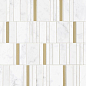 M8HA Allmarble Wall Altissimo Mosaico Barcode Lux 40х40 MARAZZI Italy