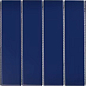 Y45P807 Strip Синяя матовая 4.5x19.5 28.8x19.5 Porcelain mosaic фото в миниатюре