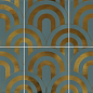 Takada Turquesa Oro 23x33,5 VIVES