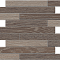 Мозаика KW03/KW02 Wenge/Light Grey Muretto структурированный 30x35 Estima