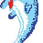 Y345-8 Porcelain Mosaic Design Dolphin-10 5x5 (240x420) Serapool