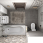 Fiori Grigio Бордюр металлизированный 1506-0101 6,5х60 Lasselsberger