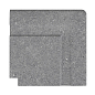 Угол фарфорового поручня наружный Cement Grey 25x25 Serapool фото в миниатюре