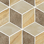 240841 MOSAICS T3-3D MARRONE-ORO-BEIGE 17x29,1 Versace (Gardenia Orchidea)
