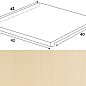 DCC4J363 Defile light beige left corner 42*42 RAKO