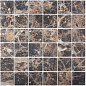 PIX303 Dark Emperador матовая 48x48 305х305x6 Pixmosaic
