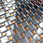 DG20 Мозаика зеркальная на сетке (2x2+1x1) 30.9x30.9 Vivere
