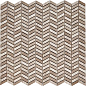 PIX288 Shevron White Wooden, Athens Grey из мрамора полированная 27x10 298х307x8 Pixmosaic