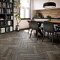 Chevron Ancona Chocolat 8x40 Ecoceramic