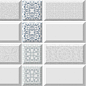Provenzal Deco Blanko 10x30 Absolut Keramika
