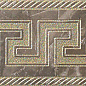 240206 MARBLE FASCIA GRECA GRIGIO SAB 11,5x58,5 Versace (Gardenia Orchidea)