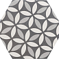 21357 Hexatile Harmony B&W 17,5x20 EQUIPE
