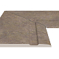 Угол фарфорового поручня внутренний 90 Natural Mocha 30x50 Serapool фото в миниатюре