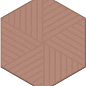 OS/E241/63011 Декор Агуста розовый 6х5,2 Kerama Marazzi