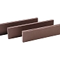 Фасадная Ригельная Шоколад 320x79x14 Натуральный Клинкер фото в миниатюре