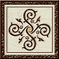 Гётеборг (коричневый) Вставка 6х6 Freelite Decor