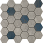 27958 D.GRUNGE GREY HEXA/AS/28.3X29.4/C 28.3X29.4 Peronda