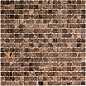 PIX304 Dark Emperador полированная 15x15 305х305x4 Pixmosaic