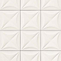 E063 4D Flower White 20x20 Marca Corona
