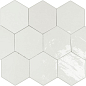 122078 ZELLIGE HEXA WHITE 10,8x12,4 WOW