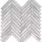 9SHB Marvel Bardiglio Grey Herringbone Wall 30,5x30 Atlas Concorde