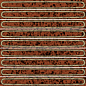 KMD2SOB007BN Декор чипсет Далия оранжевый глянцевый 20x20x0,95 Kerama Marazzi