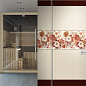 Decor Savage Flowers 02 Marron 15x45 Absolut Keramika