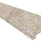 OM02 Oceanmist Beige неполированный 33x120+ Подступенок (14.5x120)) Ametis by Estima