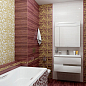Декор Ампир бордовый 25х50 Laparet