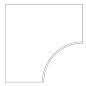 620090000909 Rinascente Clay Bordo Curvilineo Round LASTRA 20mm 60x60 Atlas Concorde Russia