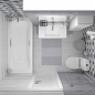 34008 Village голубой микс 25х50 Laparet