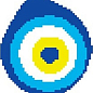 SD-102 Porcelain Mosaic Design Evil Eye Bead 4 5x5 (360x390) Serapool