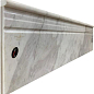 PJG-DJX037-ABS 37 Skirting Diana White 60x15 Marmocer