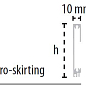 B79141522 Pro-Skirting Aluminio Cromado 60x10x2500 Butech